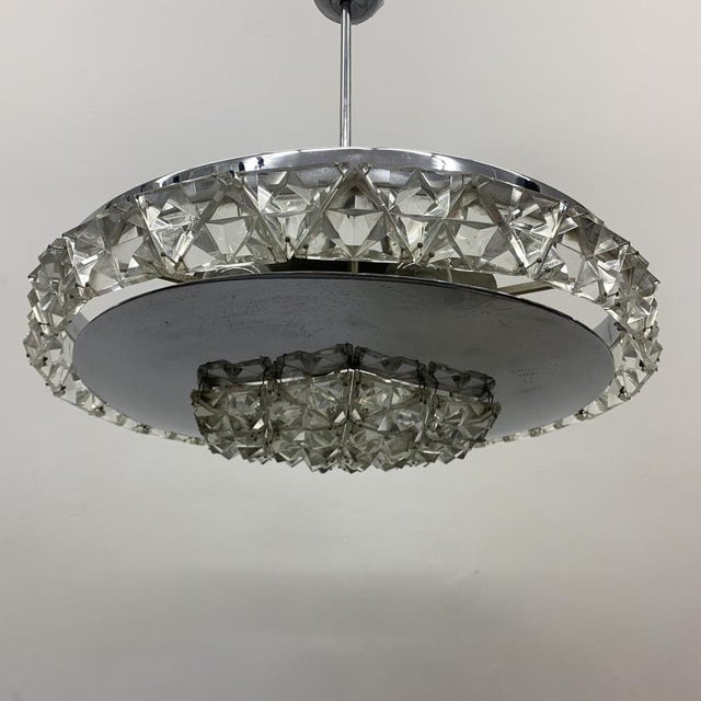 Crystal Ceiling Lamp from Kinkeldey, 1970s For Sale - Image 8 of 18