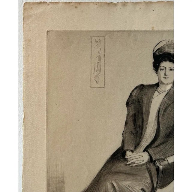 Rare Early 20th Century Etching "Rachel" by Henry Brewerton Quinan C.1920 Beautiful etching by Alaska artist H.B. Quinan...