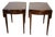 1930s Pair John Stuart English Regency Mahogany Pembroke Side / End Tables For Sale