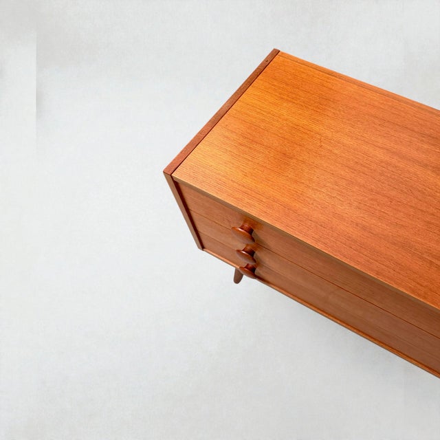 Brown Vintage Teak Chest of Drawers from Ikea, Denmark, 1970s For Sale - Image 8 of 12