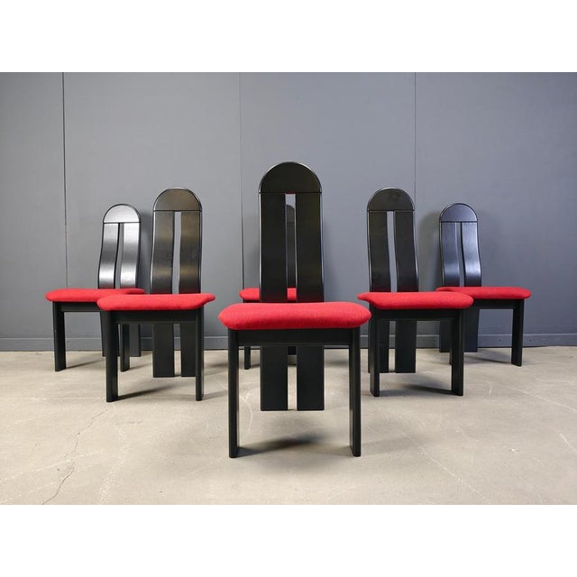 Postmodern Dining Chairs, 1980s, Set of 6 For Sale - Image 15 of 16