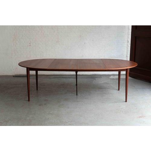 Grete Jalk Large Dining Table by Grete Jalk For Sale - Image 4 of 18