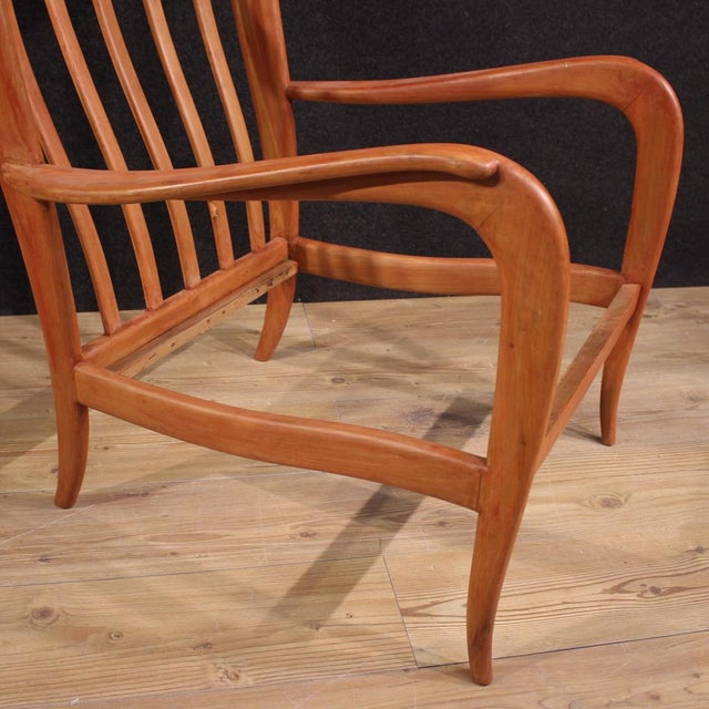 Wood Italian Armchairs in the style of Paolo Buffa, 1970s, Set of 2 For Sale - Image 7 of 13