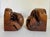 Vintage Burlwood Live Edge Bookends For Sale - Image 4 of 11