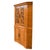 Traditional Vintage Carved Birds Wood Corner Entertainment Center Cabinet For Sale - Image 3 of 12