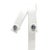 Metal Diamond Sapphire Earrings 18k White Gold Stud 0.60 TCW Certified For Sale - Image 7 of 8