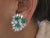 Natural Zambian Emerald 6.54cts & Diamond 6.69cts Earring IN 18K Gold For Sale In New York - Image 6 of 18