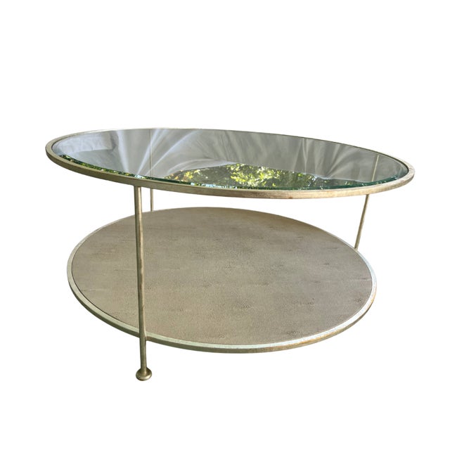 Adele Modern GlassTopped Coffee Table Chairish