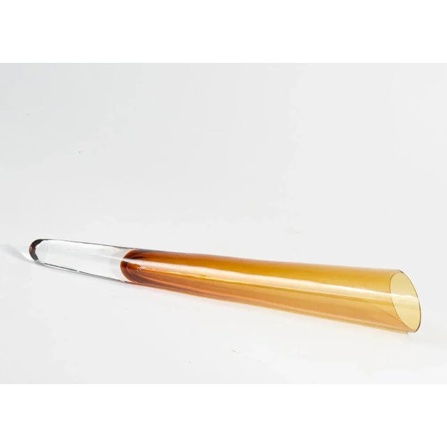 Vintage Vase in Yellow Murano Glass, 1980s For Sale - Image 4 of 7