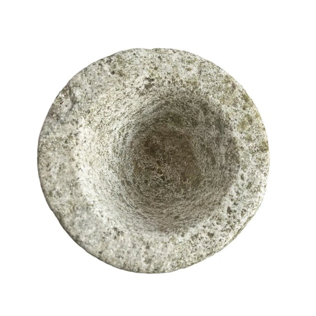 Rustic Small Granite Stone Bowl For Sale - Image 4 of 4