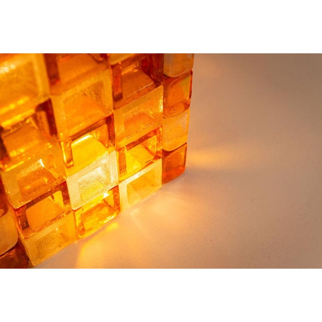 Floor Lamp in Amber and Crystal Pulegoso Glass from Poliarte, Italy, 1970s For Sale - Image 10 of 17