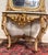 Gold Louis XV Curved Console Table and Mirror in Gilded and Lacquered Wood For Sale - Image 8 of 10