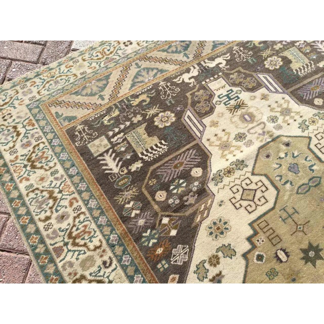 Handmade Turkish Area Rug - 67" X 120" For Sale - Image 10 of 11