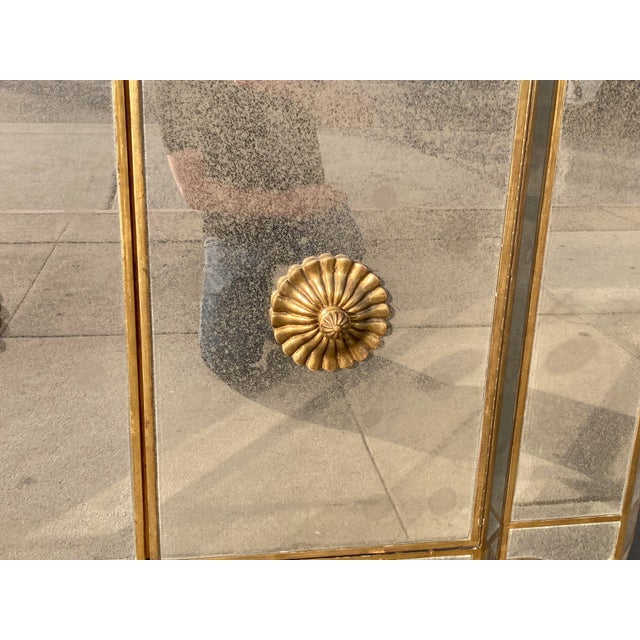 Michael Taylor Hollywood Regency Regina Antique Mirror and Gilt Sideboard For Sale In Los Angeles - Image 6 of 13