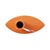2020s Orange Valencia Askewed Tall Bottle Vase For Sale - Image 5 of 11