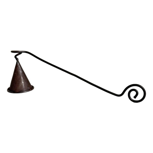 Rustic Scrolled Handle Snuffer For Sale