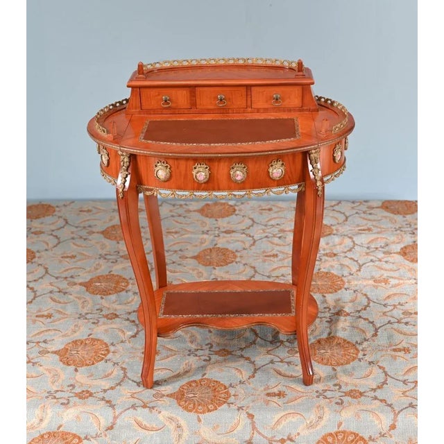 Vintage French Writing Table, 1930s For Sale - Image 4 of 16