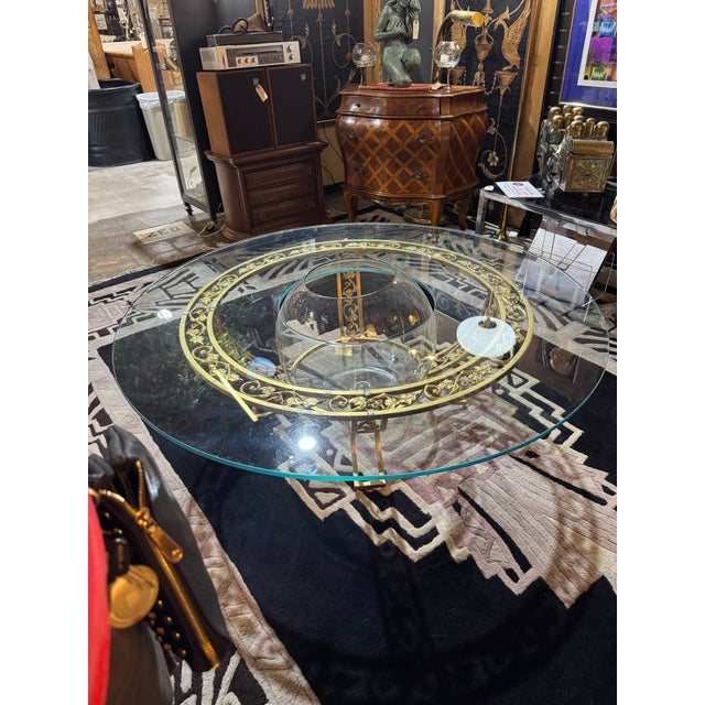 Hollywood Regency Vintage Hollywood Regency Glass Terrarium Coffee Table For Sale - Image 3 of 8