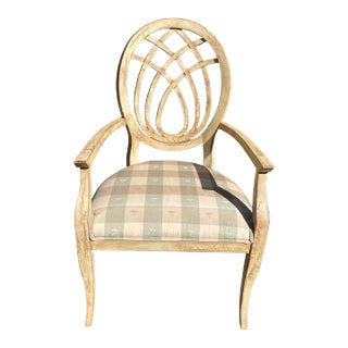 1990s Beechwood French Armchair For Sale