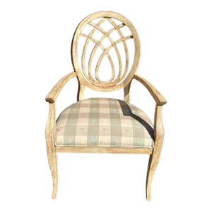 1990s Beechwood French Armchair