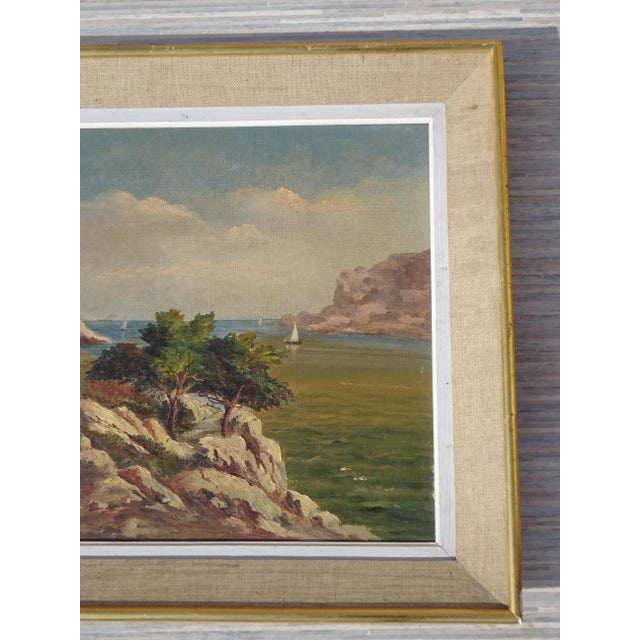 Alberti, Mediterranean Landscape, 1850, Oil on Canvas, Framed For Sale - Image 8 of 15
