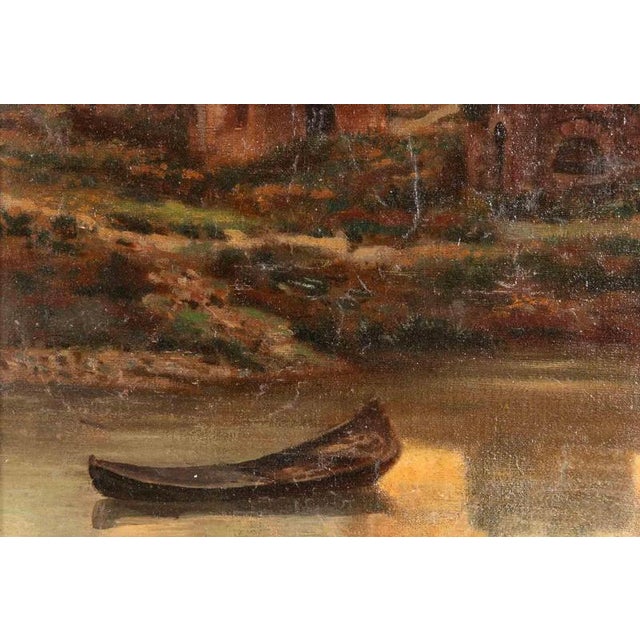 Rome is a modern artwork realized by Artist of 19th century. Mixed colored oil painting on canvas. The artwork depicts a...