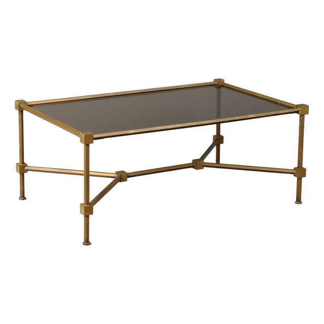 Coffee Table in Brass For Sale