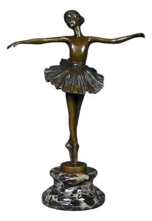 Crespain, Ballerina, Early 20th Century, Bronze