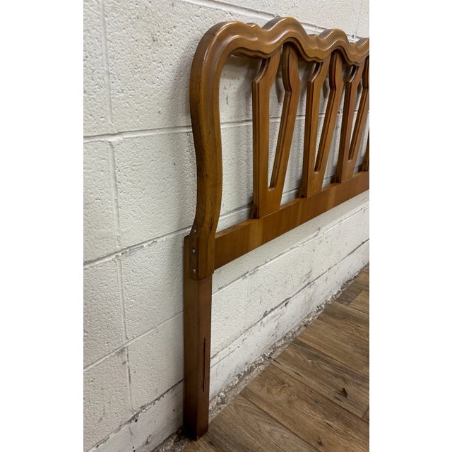 French Provincial Vintage Full Size French Provincial Style Headboard For Sale - Image 3 of 10