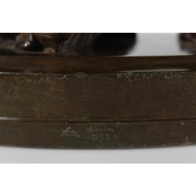 Figurine of Boy on Large Fish in Disco Metal by Just Andersen, 1940s For Sale - Image 9 of 10