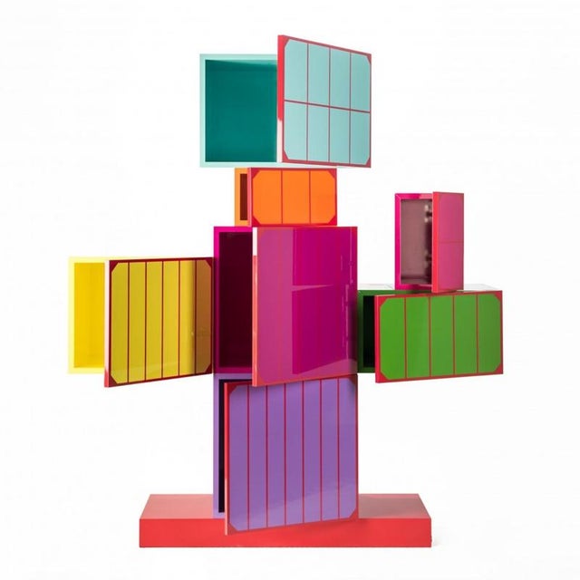 Man Cabinet in Powder-Coated Aluminum by Altreforme For Sale - Image 6 of 9