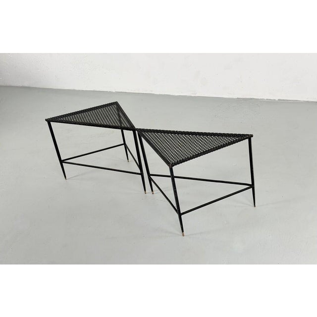 Corner Tables from Mathieu Matégot, 1950s, Set of 2, in Good conditions. Designed 1950 to 1959