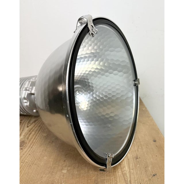 Industrial Pendant Lamp with Glass Cover by Charles Keller for Zumtobel, 1990s For Sale - Image 15 of 17