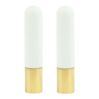 Vintage Opaline Glass Wall Lights/Sconces From Limburg - a Pair For Sale