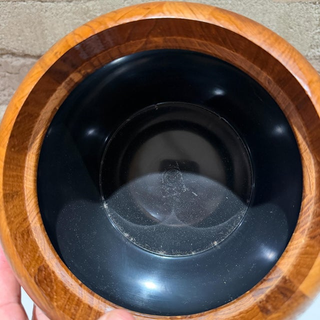 Wood Vintage Dansk Designs Teak Wood Ice Bucket Jens Quistgaard Ihq For Sale - Image 7 of 8