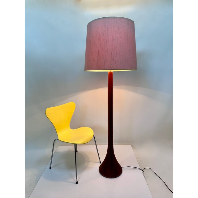 Large Sculptural Height-Adjustable Floor Lamp in Teak from Domus, Germany, 1970s For Sale - Image 11 of 18