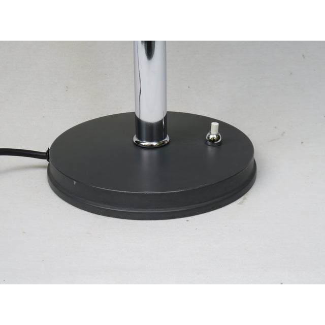 Chrome-Plated and Dark Grey Major Table Lamp by Louis Kalff for Philips, 1960s For Sale - Image 16 of 18