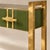 Olive Green Murano Glass Console Table with Brass Accents from Justfurnituress SRL For Sale - Image 6 of 11