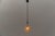 Petit Amber Bubble Glass Hanging Lamp by Helena Tynell for Limburg, Germany, 1950s For Sale - Image 4 of 9