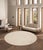 2010s Edgy Hand-Tufted Cream Area Rug- 6' 0'' X 6' 0'' For Sale - Image 5 of 5