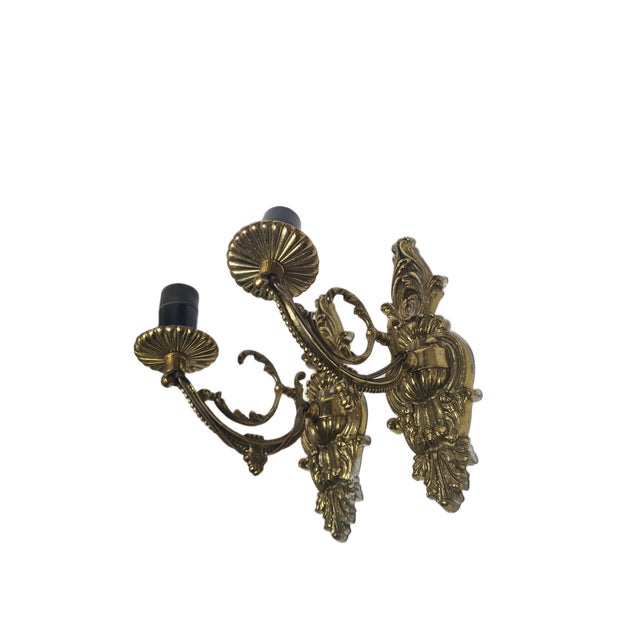 Rococco Style Sconces, Poland, 1970s, Set of 2 For Sale - Image 4 of 14