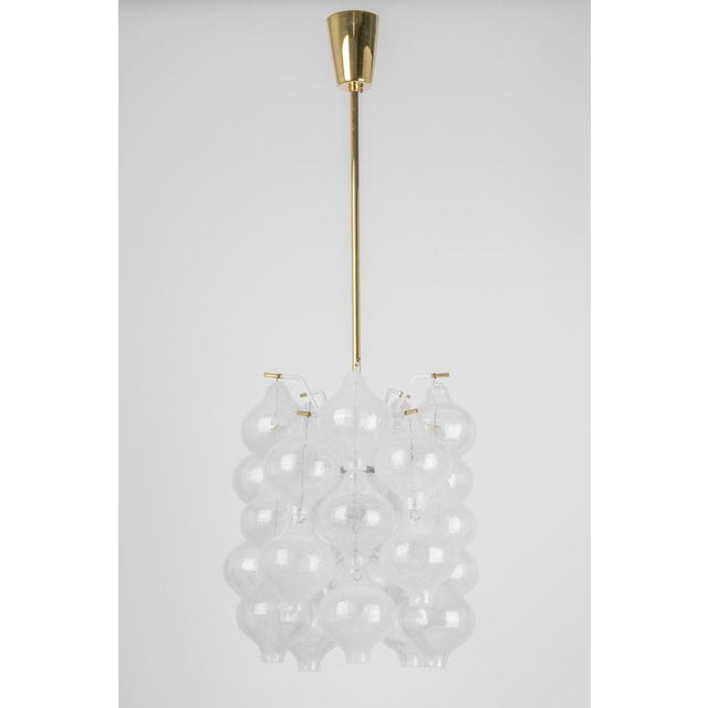 Small Tulipan Glass Pendant attributed to Kalmar, Austria, 1960s For Sale - Image 3 of 18