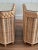 Vintage Coastal Brown Jordan Braided Rattan Triangle Side Tables, Pair For Sale - Image 9 of 17
