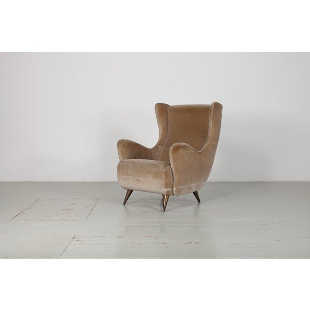 Italian Wingback Chairs from Isa Bergamo, 1950s, Set of 2 For Sale - Image 12 of 18