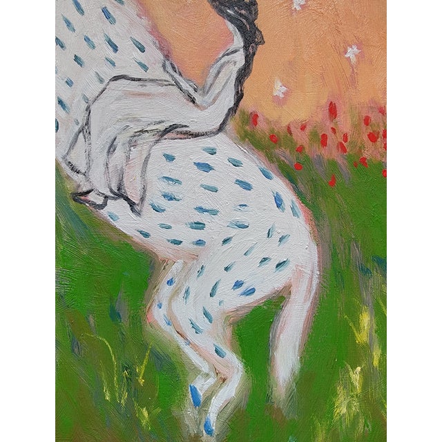 Figurative Spotted Horse Contemporary Oil Painting by Alexandra Swistak For Sale - Image 3 of 14