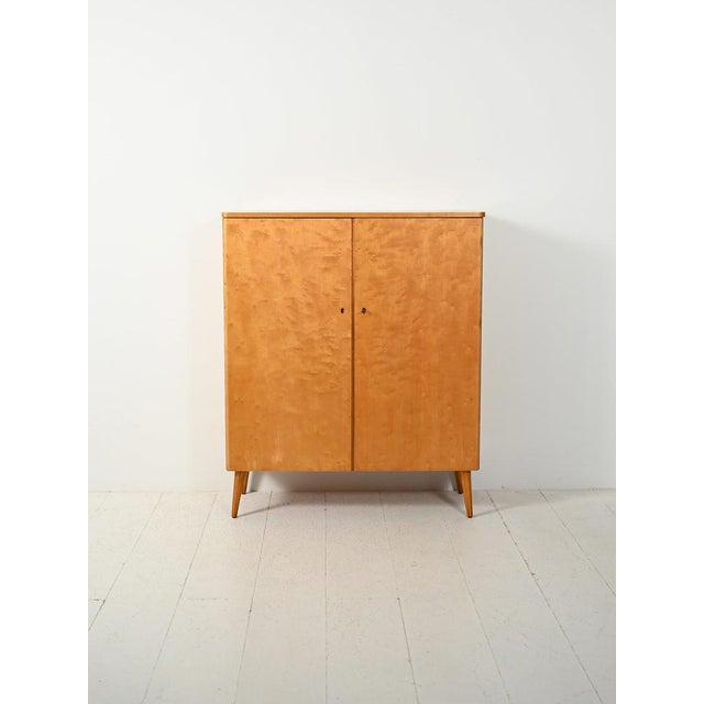 Vintage Scandinavian Birch Cabinet, 1950s For Sale - Image 11 of 11