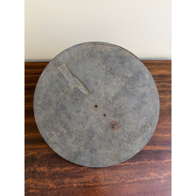 Metal Vintage English Country Iron Garden Sundial "Grow Old Along With Me" For Sale - Image 7 of 7