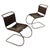 Set of 6 Mies Van Der Rohe Leather Mr10 Dining Chairs, Knoll International, 1960 For Sale - Image 4 of 9
