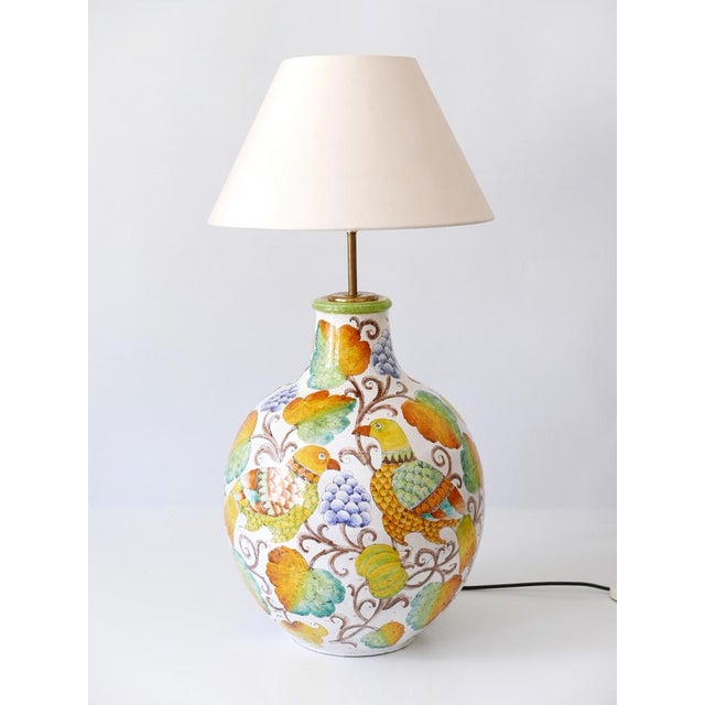 Ceramic Large Mid-Century Modern Ceramic Table Lamp by Romano Innocenti, Italy, 1960s For Sale - Image 7 of 18