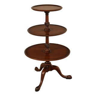 Kittinger Colonial Williamsburg CW 25 George III Style Mahogany Dumbwaiter Table For Sale
